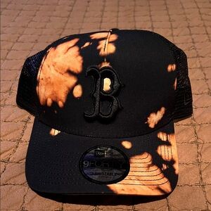 Black and Orange Adjustable Cap